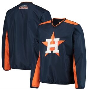 Houston Astros G-III Sports by Carl Banks V-Neck Trainer Pullover Jacket - Sz L